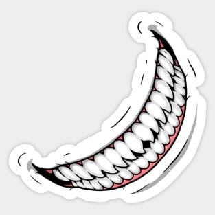 Trick or Treat Evil Grin Sticker